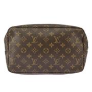 Pre-owned Canvas clutches Louis Vuitton Vintage , Brown , Dames