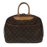 Pre-owned Canvas handbags Louis Vuitton Vintage , Brown , Dames