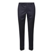 Blauwe Wol Comfort Fit Broek Rota , Blue , Heren