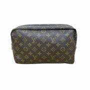 Pre-owned Canvas clutches Louis Vuitton Vintage , Brown , Dames