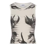 Gestreepte en Bloemenprint Tanktop Jean Paul Gaultier , Multicolor , D...