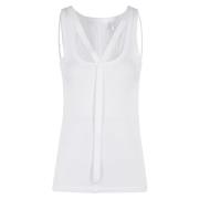 Racer Tank Top Helmut Lang , White , Dames