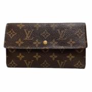 Pre-owned Canvas wallets Louis Vuitton Vintage , Brown , Dames