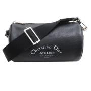 Pre-owned Leather dior-bags Dior Vintage , Black , Unisex