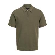 Milano Lente Gebreide Polo Tee Jack & Jones , Green , Heren