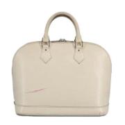 Pre-owned Leather louis-vuitton-bags Louis Vuitton Vintage , White , D...