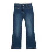 Flare Jeans met knoopversieringen Oltre , Blue , Dames