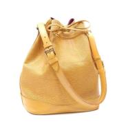 Pre-owned Leather shoulder-bags Louis Vuitton Vintage , Yellow , Dames