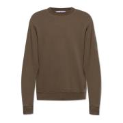 Sweatshirt met logo Stone Island , Brown , Heren