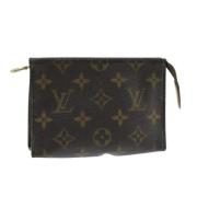 Pre-owned Canvas pouches Louis Vuitton Vintage , Brown , Dames