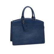 Pre-owned Leather handbags Louis Vuitton Vintage , Blue , Dames