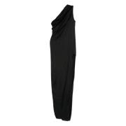 Arrowhead Lange Jurk Zwart Rick Owens , Black , Dames