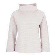 Geribbeld Sweatshirt met Shawl Kraag Betty Barclay , Beige , Dames