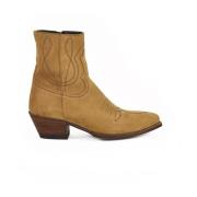 Leren Enkellaars Celine , Brown , Dames