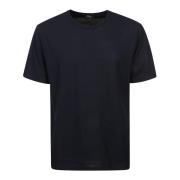 Blauw Katoenen T-shirt met Korte Mouwen Herno , Blue , Heren