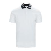 Wit Basic Polo Shirt met Logo Burberry , White , Heren