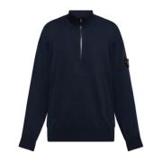 Trui met logo Stone Island , Blue , Heren