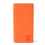 Pre-owned Leather wallets Louis Vuitton Vintage , Orange , Dames