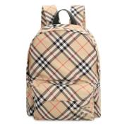 Stijlvolle Nylon Rugzak Burberry , Beige , Heren