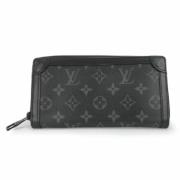 Pre-owned Canvas wallets Louis Vuitton Vintage , Black , Heren