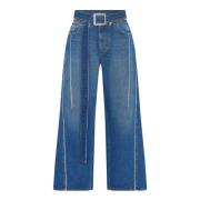 Blauwe Losse Pasvorm Hoge Taille Jeans Jean Paul Gaultier , Blue , Dam...