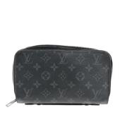 Pre-owned Canvas wallets Louis Vuitton Vintage , Black , Dames