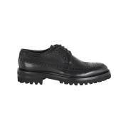 Stijlvolle Horse Rubber Bottom Schoenen Corvari , Black , Heren