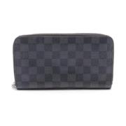 Pre-owned Canvas wallets Louis Vuitton Vintage , Black , Heren