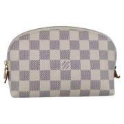 Pre-owned Canvas clutches Louis Vuitton Vintage , White , Dames