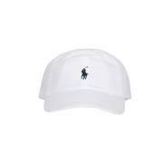 Witte Baseballpet met Blauw Logo Ralph Lauren , White , Heren