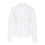 Vrouwelijke Aansluitende Blouse Puur Wit InWear , White , Dames