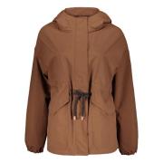 Stijlvolle regenjas met capuchon en verstelbare taille Herno , Brown ,...