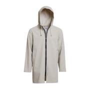 Lichtgewicht Waterdichte Rits Regenjas Stutterheim , Beige , Heren