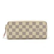 Pre-owned Canvas wallets Louis Vuitton Vintage , White , Dames