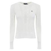 Witte Kabeltrui Polo Ralph Lauren , White , Dames