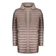 Gewatteerde donsjas met capuchon Herno , Beige , Heren