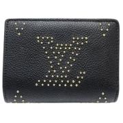 Pre-owned Canvas wallets Louis Vuitton Vintage , Black , Dames