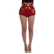 Betoverd Sicilië Kristalversierde High Waist Shorts Dolce & Gabbana , ...