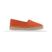 Canvas Slip-On Espadrilles Prada , Orange , Dames