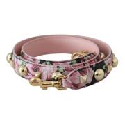 Bloemen Gouden Stud Leren Band Dolce & Gabbana , Multicolor , Dames