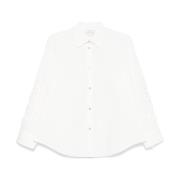 Witte Button-Up Overhemd Lange Mouwen Forte Forte , White , Dames