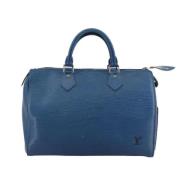 Pre-owned Leather louis-vuitton-bags Louis Vuitton Vintage , Blue , Da...