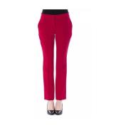 Fuchsia Slim Fit Broek Byblos , Pink , Dames