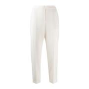 Witte Crop Broek met Zakken Theory , White , Dames