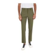 Slim Fit Eco-Vriendelijke Broek Save The Duck , Green , Heren