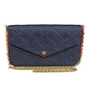 Pre-owned Canvas shoulder-bags Louis Vuitton Vintage , Blue , Dames