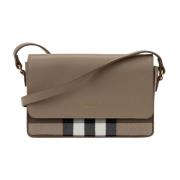 Dames Schoudertas Magnetische Knoop Burberry , Beige , Dames