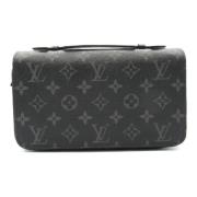 Pre-owned Canvas wallets Louis Vuitton Vintage , Black , Heren