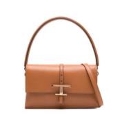 Tijdloze Schoudertas Tod's , Brown , Dames