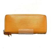 Pre-owned Leather wallets Louis Vuitton Vintage , Yellow , Dames